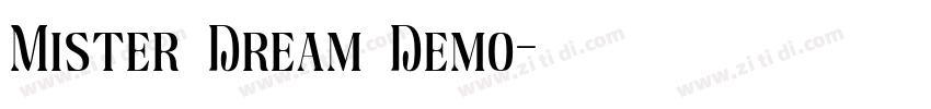 Mister Dream Demo字体转换